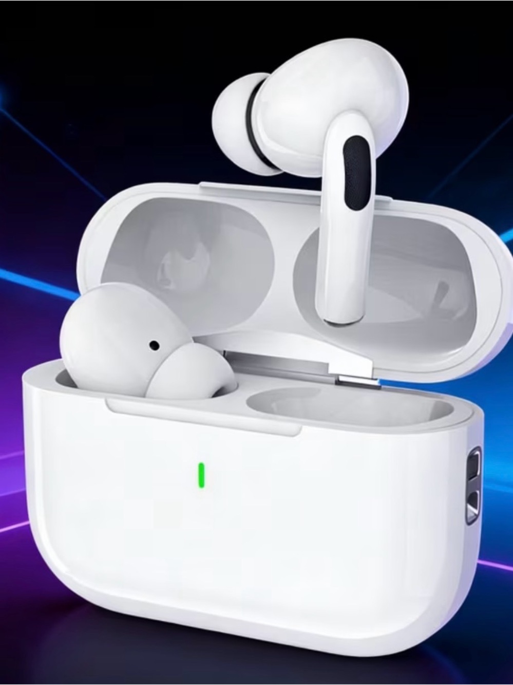 Wireless True Bluetooth Earbuds with Charging Case - White